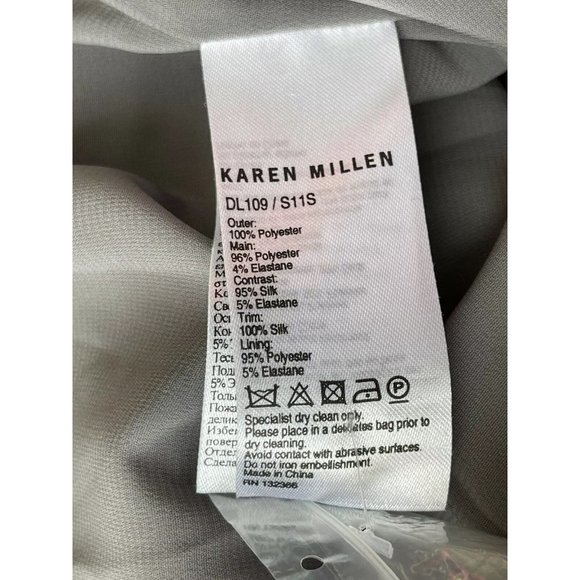 Karen Millen Women's Sz 8 Limited Edition Dress Embellished Sequin & Sheer ~ NEW - Picture 7 of 7